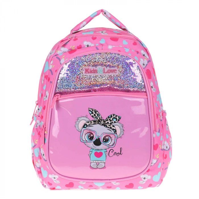 KAUKKO L5102 KIDS&amp;LOVE SIRT ÇANTASI PULLU RUGAN KOALA