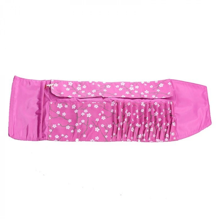 Kaukko Roll Art Kalem Çantası Fuşya Çiçekli Kod:K2190