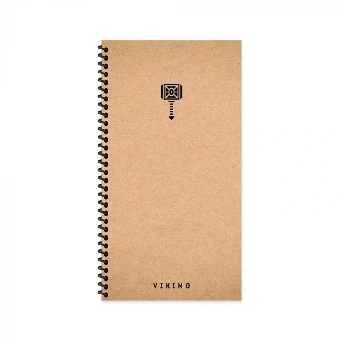 Keskin 10x19 La Plume Viking Sert Kapak 80 Yaprak Spiralli Çizgisiz Defter Çekiç 417965-99