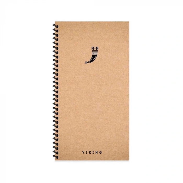 Keskin 10X19 Sert Kapak La Plume Viking Spiralli 80 Yaprak Düz Defter Borazan 417966-99