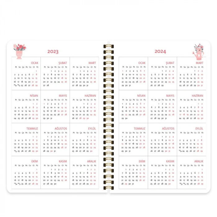 KESKİN 17x24 SPİRALLİ AKADEMİK AJANDA BAHAR 830205