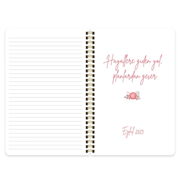 KESKİN 17x24 SPİRALLİ AKADEMİK AJANDA PAPATYA 830207