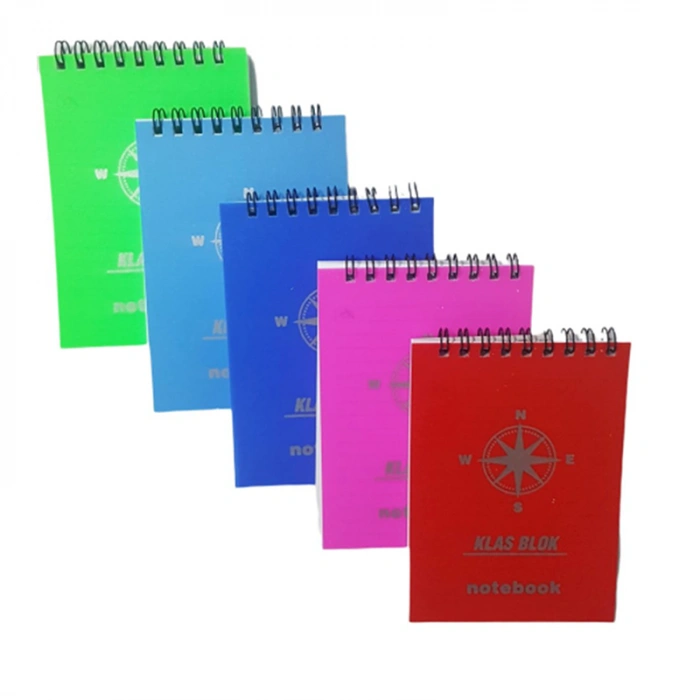 KLAS SPİRALLİ ÇİZGİLİ BLOKNOT DEFTERİ PLASTİK KAPAK 60 YP.NO:2 3149