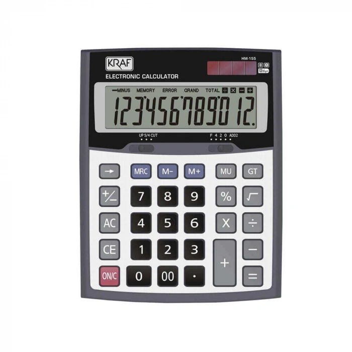 Kraf HM-155 Hesap Makinesi Masa Üstü 12 Haneli