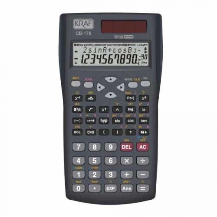 Kraf HM110 Bilimsel Fonksiyonlu Hesap Makinesi (12 Haneli)