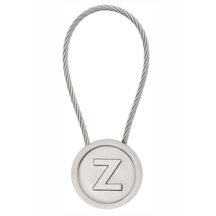 LATON RÖYHKEA METAL ANAHTARLIK Z HARFİ ÇİNKO ALAŞIM PASLANMAZ ÇELİK GÜMÜŞ