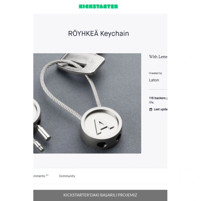 LATON RÖYHKEA METAL ANAHTARLIK Z HARFİ ÇİNKO ALAŞIM PASLANMAZ ÇELİK GÜMÜŞ