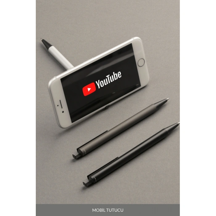 LATON SİLEA METAL RAPİD VERSATİL KALEM MOBİL TELEFON TUTUCU 0.7mm SİYAH