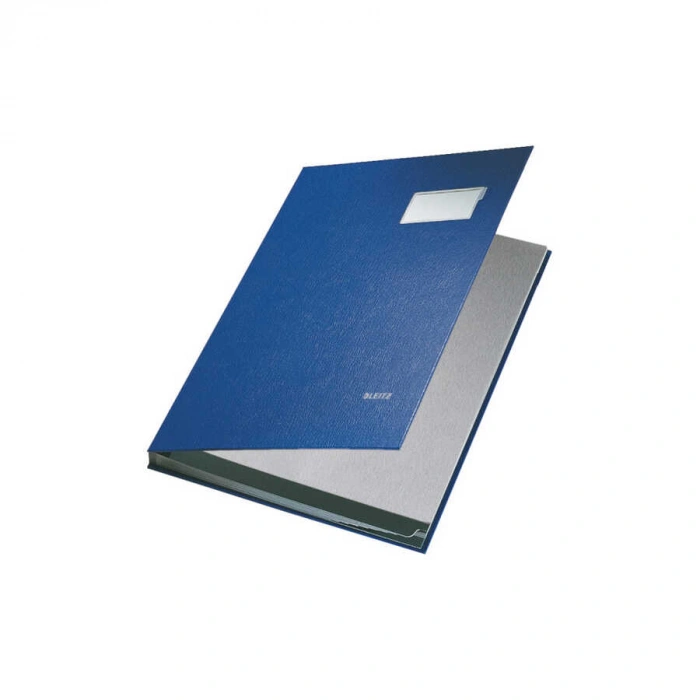 Leitz İmza Dosyası 10 Bölmeli Plastik Mavi