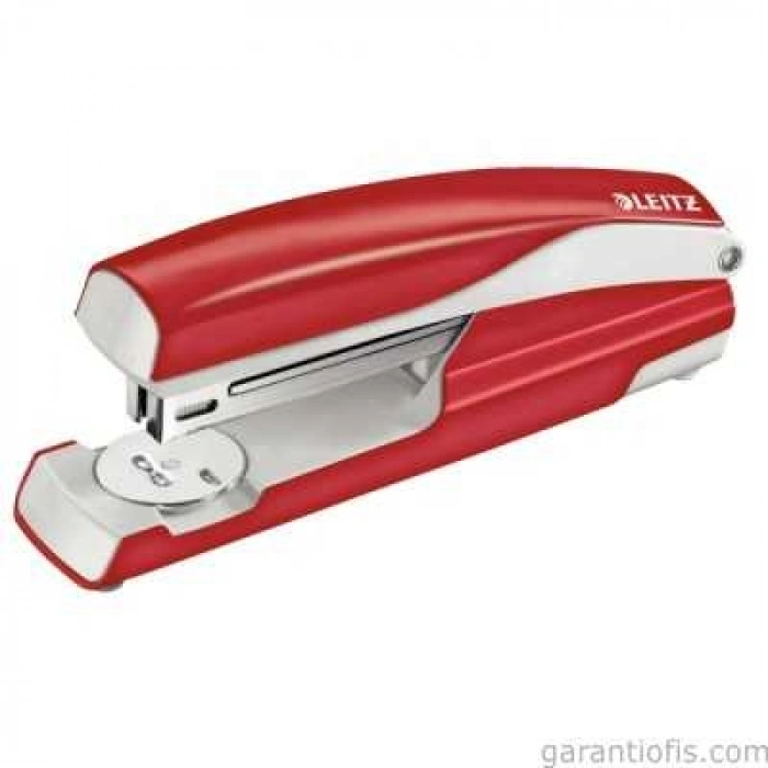 Leitz 5504 Kırmızı Güçlü Metal Zımba Makinesi (40 Sayfa Kapasiteli)
