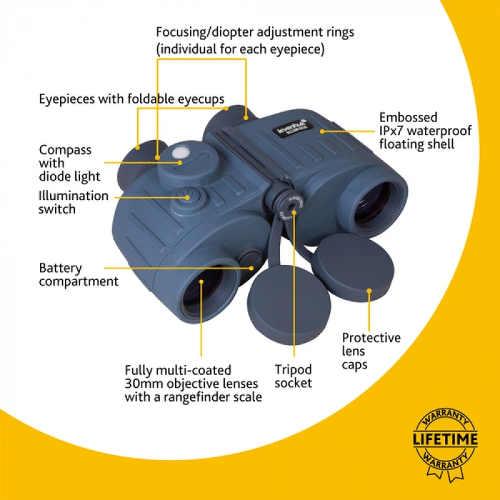 Levenhuk Nelson 8x30 Binoküler Dürbün