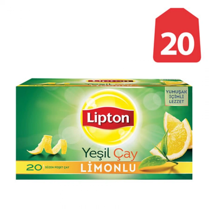 Lipton Yeşil Çay Limonlu (20 li Paket)