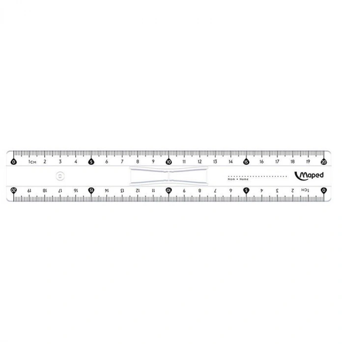 MAPED 146108 20 cm TRIPLE DESİMETRE KRİSTAL CETVEL