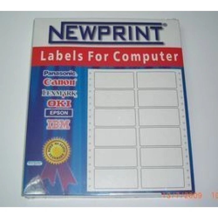 NEWPRINT BILGISAYAR ETIKETI 17x25 SUREKLI FORM