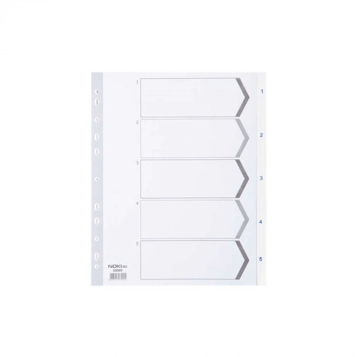 Noki Seperatör Hd Ayraç Plastik Beyaz 1-5 Rakam