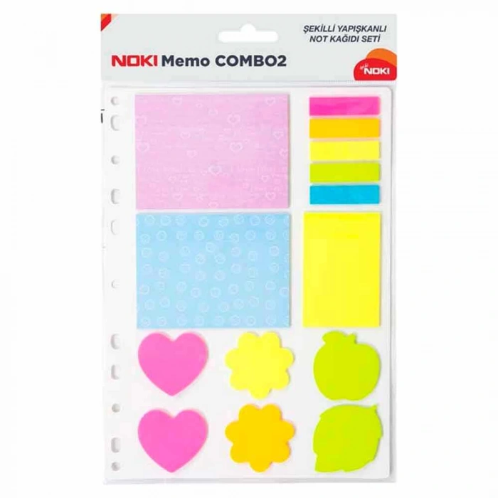 Noki Yapışkanlı Not Kağıdı Memo Combo 2