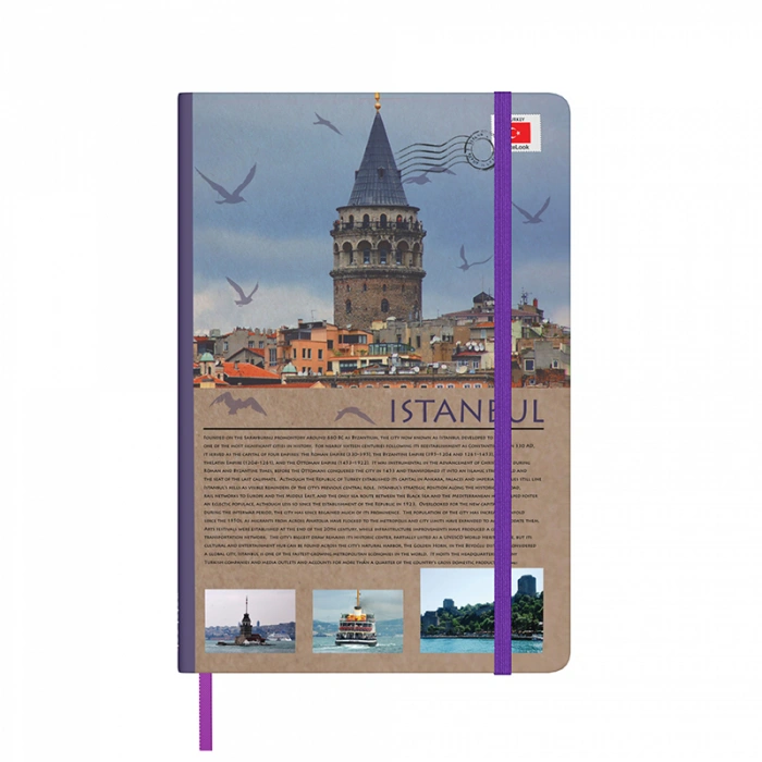 NOTELOOK TRAVEL A5 ÇİZGİLİ LASTİKLİ DEFTER