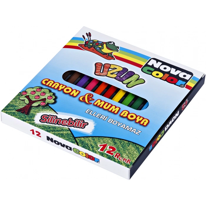NOVA COLOR 12 RENK UZUN BOY MUM BOYA NC-2112