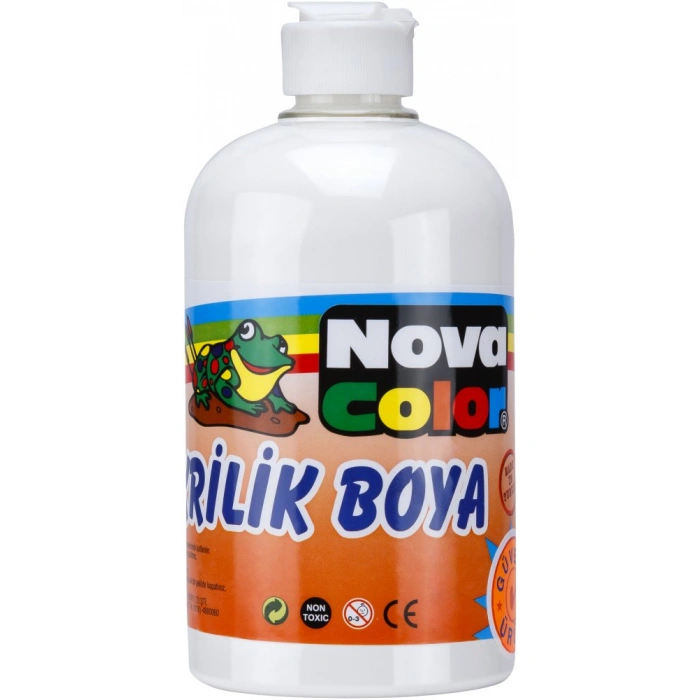 NOVA COLOR AKRİLİK BOYA 500 ml BEYAZ NC-385