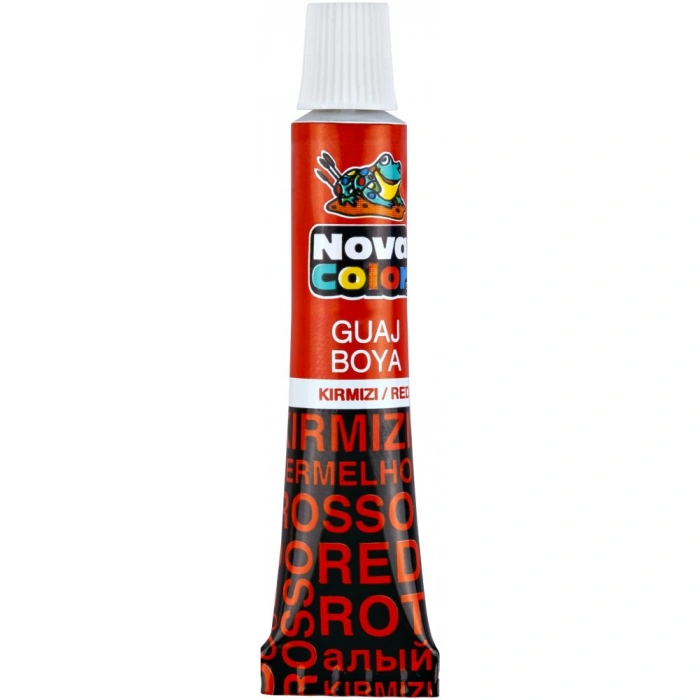NOVA COLOR GUAJ BOYA TÜP KIRMIZI NC-116