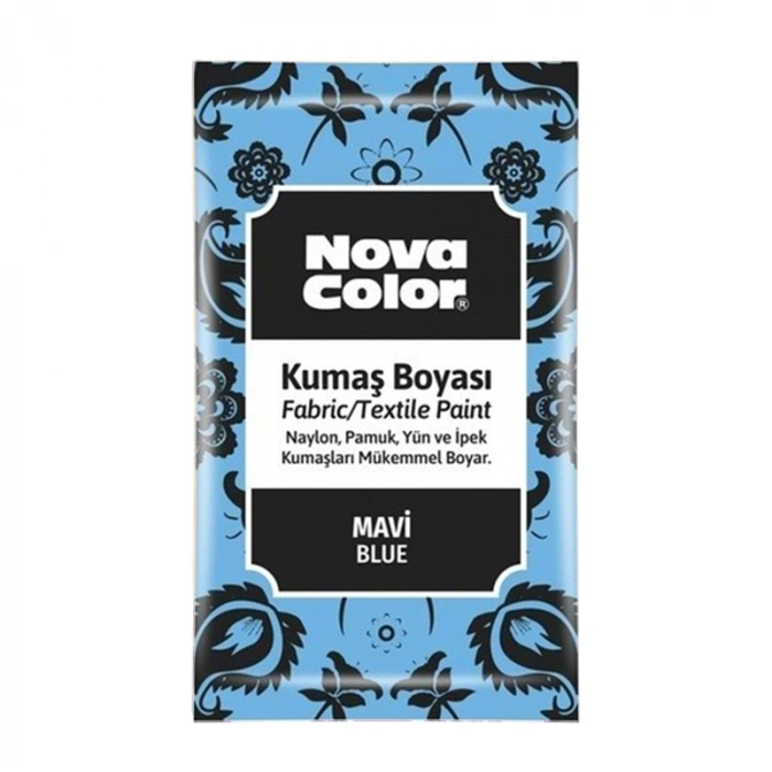 Nova Color Toz Kumaş Boyası 12g Mavi