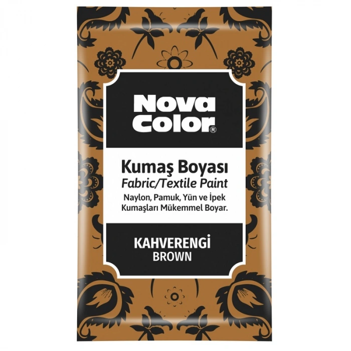 NOVA COLOR TOZ KUMAŞ BOYASI KAHVE 12 GR NC-905