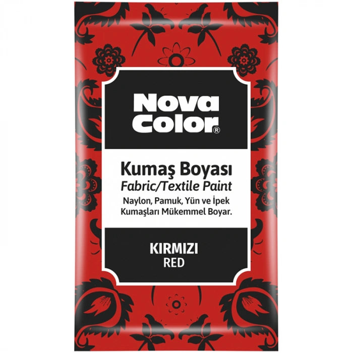 NOVA COLOR TOZ KUMAŞ BOYASI KIRMIZI 12 GR NC-901