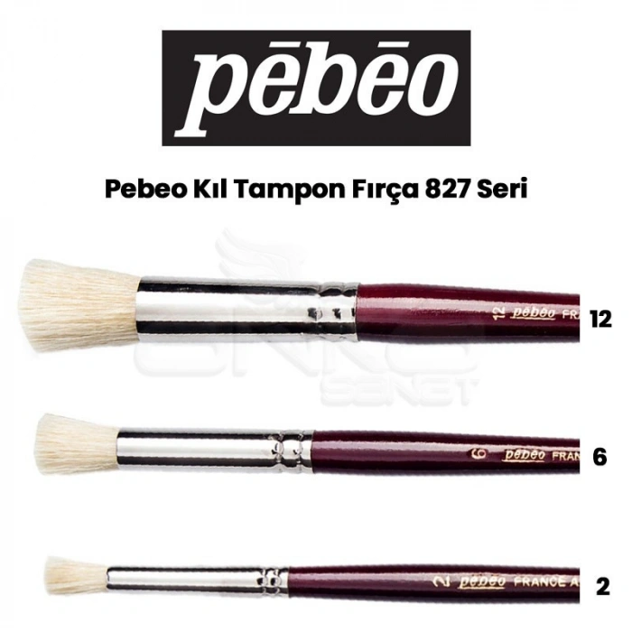 Pebeo 827 Seri Kıl Tampon Fırça