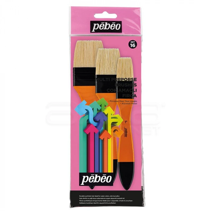 Pebeo Çok Amaçlı Hobi Fırça Seti 16