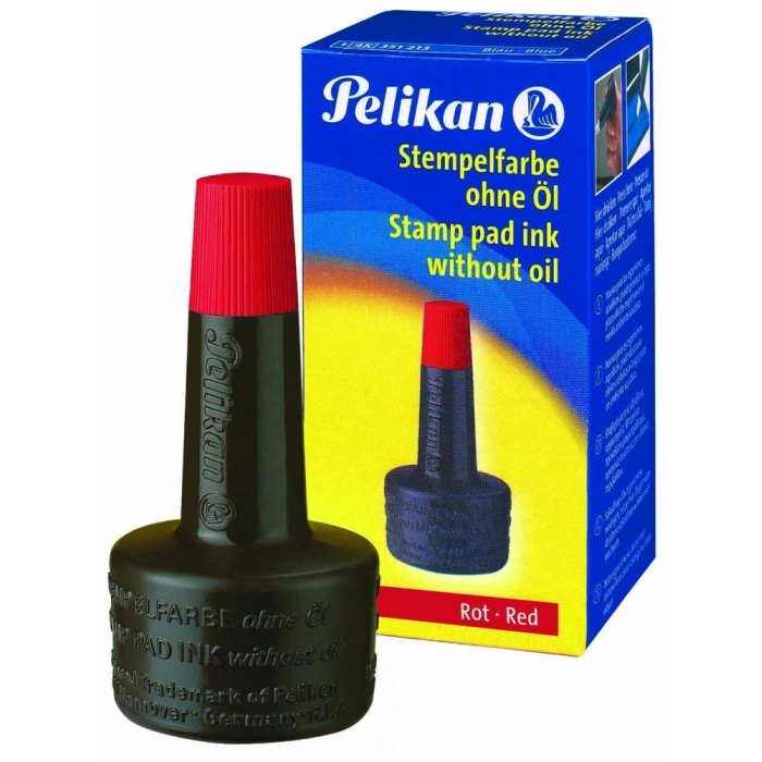 Pelikan Kırmızı Istampa Mürekkebi (30 ml)