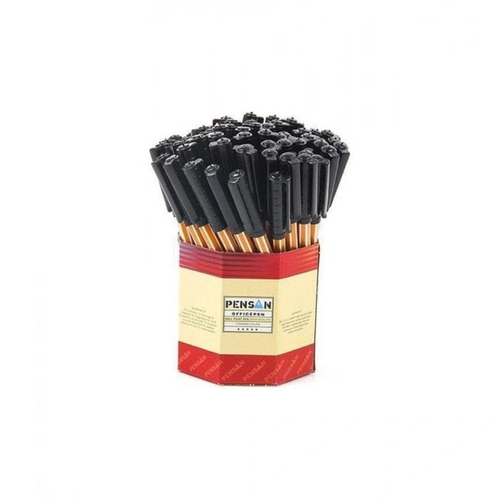Pensan 1010 Ofis Pen Siyah Tükenmez Kalem (60 lı Kutu)