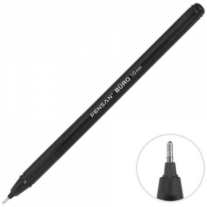 Pensan Tükenmez Kalem Büro Ball Point 1 mm Siyah