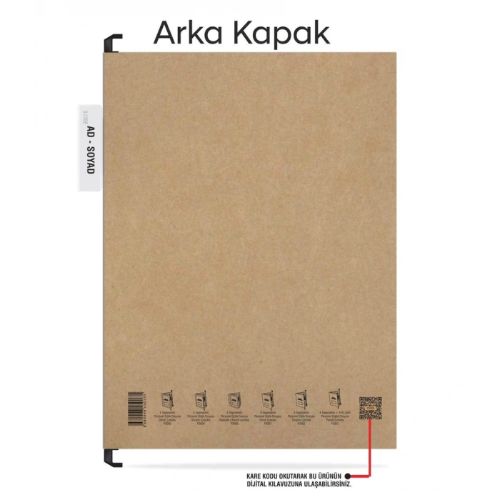 Personel Özlük Dosyası Tek Gözlü (Plastik Askılı 50 Adet)