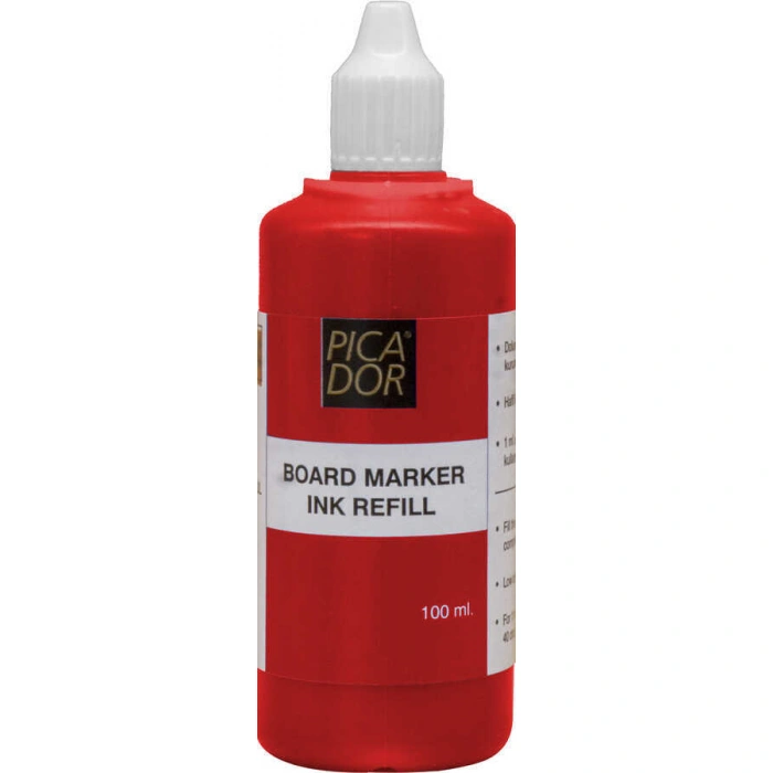Picador 196 Board Marker Mürekkebi 100 ml Kırmızı