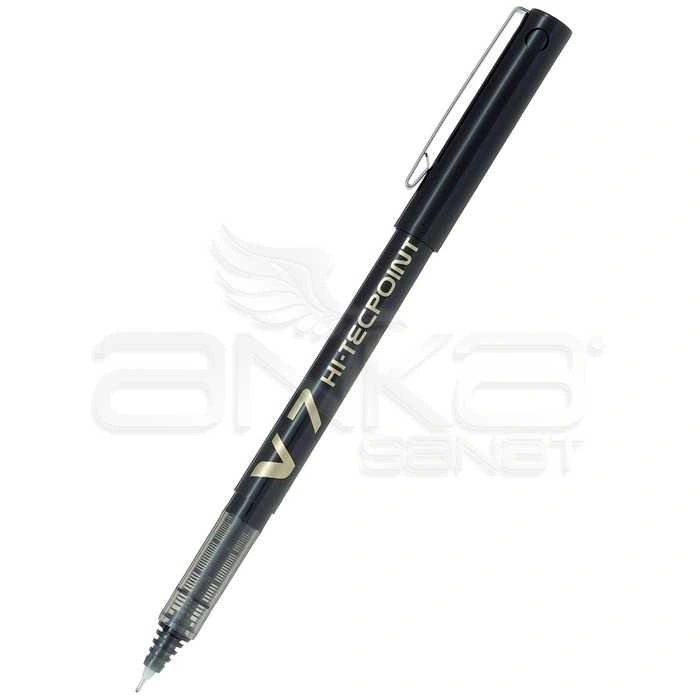 Pilot V7 Hi-Tecpoint İğne Uçlu Roller Kalem 0.7 Siyah