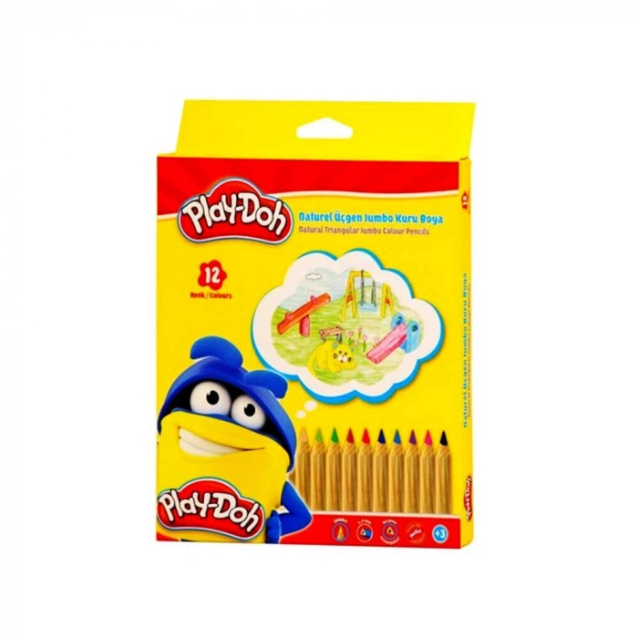 Playdoh Kuru Boya Naturel Jumbo 12li