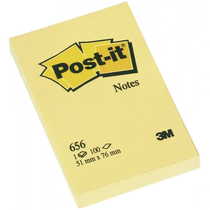 Post-it 100 Yaprak Not Sarı 51x76 mm 656