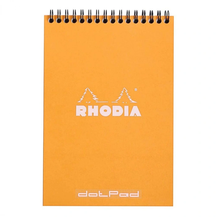 Rhodia Spiralli Noktalı Not Defteri Turuncu A5