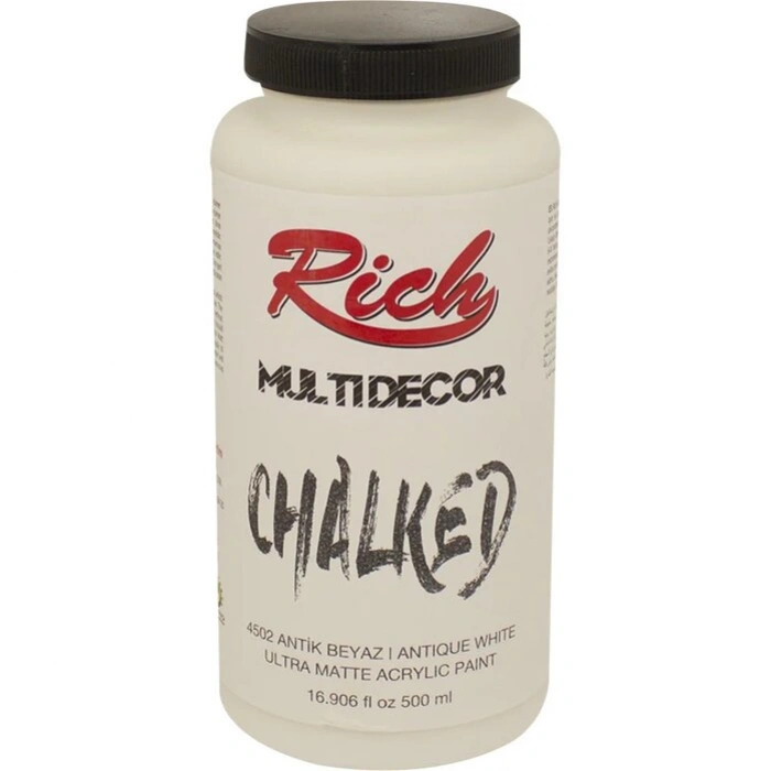 Rich Multi Decor Chalked Akrilik Boya 500ml 4502 Antik Beyaz
