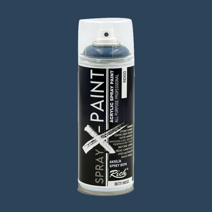 Rich Spray X-Paint Akrilik Sprey Boya 400ml İndigo