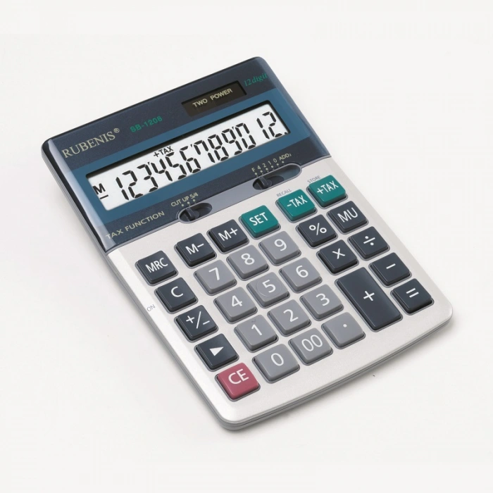 RUBENIS SB-1208 MASA TİPİ HESAP MAKİNESİ 12 HANE