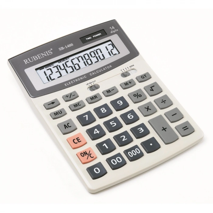 RUBENIS SB-1400 MASA TİPİ HESAP MAKİNESİ 14 HANE