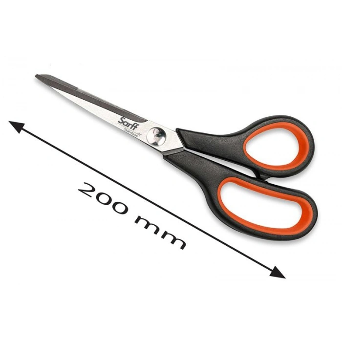 Sarff Easy Grip Kauçuk Plastik Saplı 20cm Ofis Makası