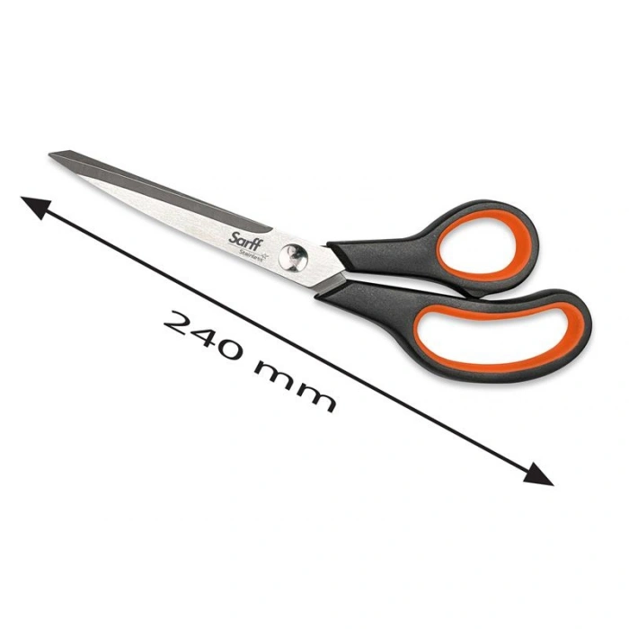 Sarff Easy Grip Kauçuk Plastik Saplı 24cm Ofis Makası