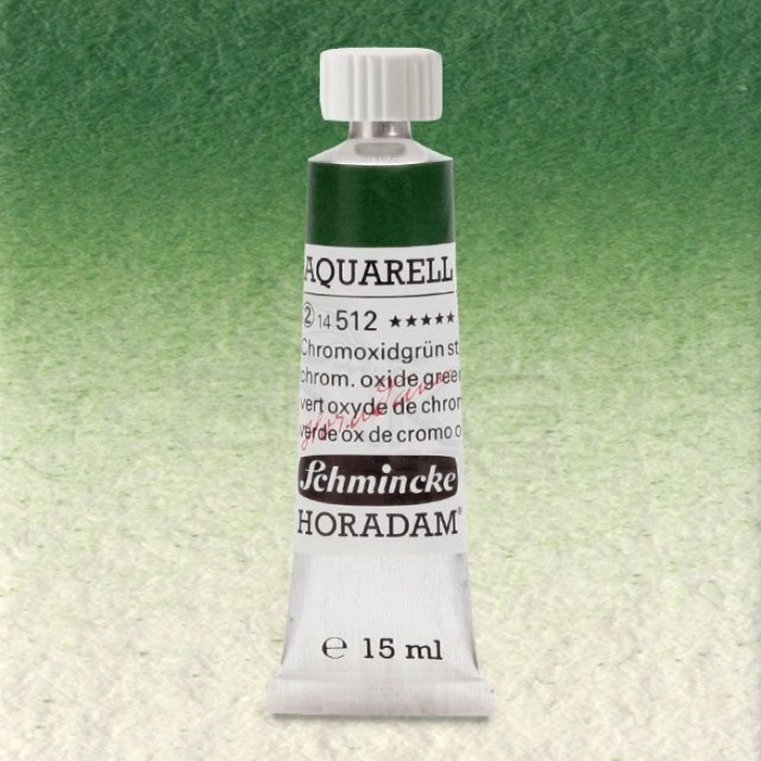Schmincke Horadam Aquarell Tube 15ml Seri 2 Chromium Oxide Green 512