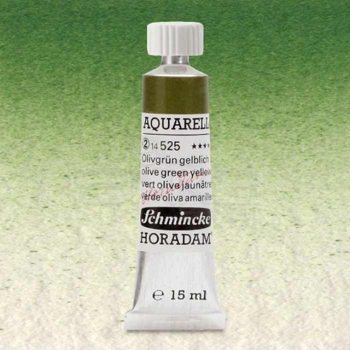 Schmincke Horadam Aquarell Tube 15ml Seri 2 Olive Green Yellowish 525