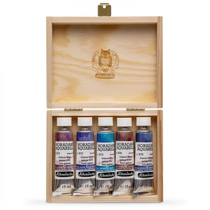 Schmincke Horadam Supergranulation Suluboya Galaxy Set Ahşap Kutu 5x15ml