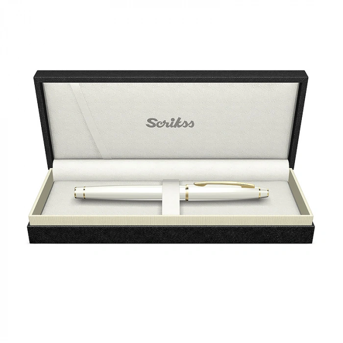 SCRİKSS 35 ROLLER KALEM BEYAZ-ALTIN LÜKS KUTU