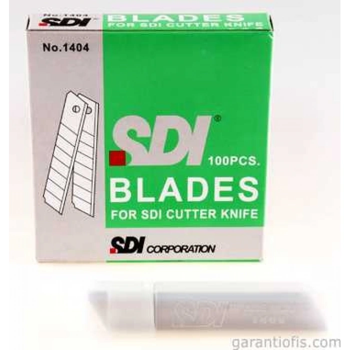 SDI Geniş Maket Bıçağı Yedek Ucu 1404 (1 Tüp - 10 Adet)