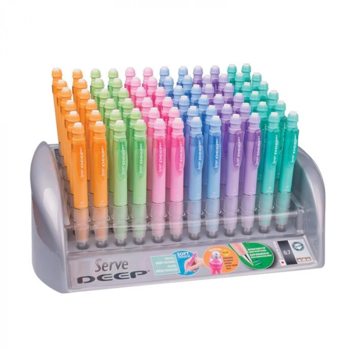 SERVE DEEP PASTEL VERSATİL KALEM 72 Lİ STAND